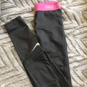 Nike Pro leggings (girls), small, full length NEW